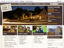 Tablet Screenshot of hotel-staraposta.cz